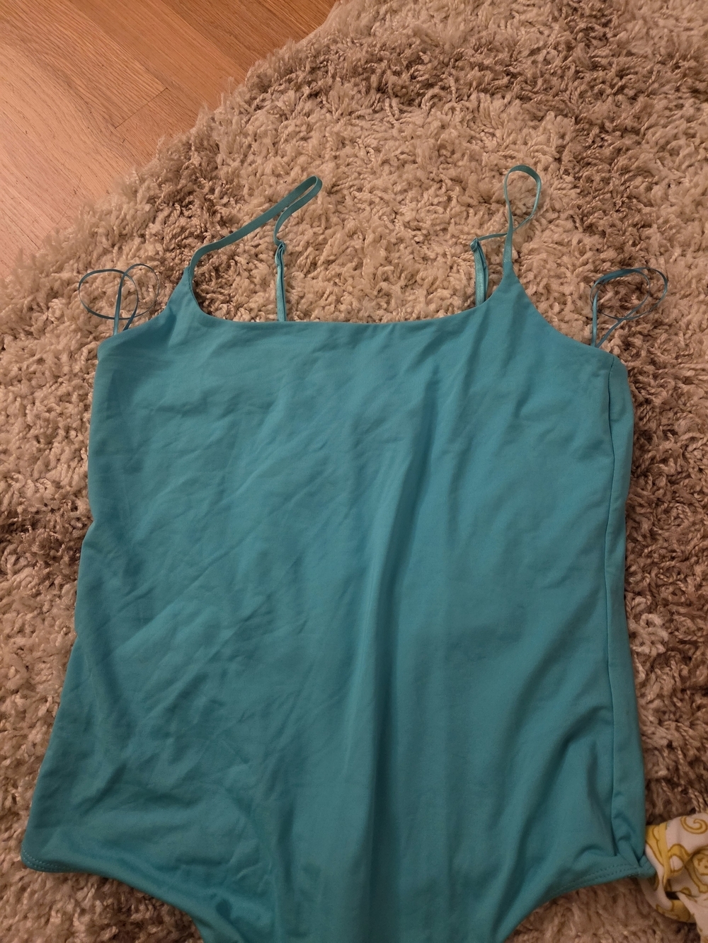 House of Harlow 1960 Teal Spaghetti-Strap Bodysuit